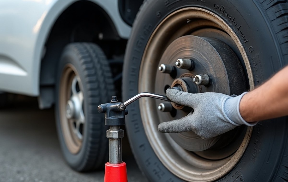 Tempe mobile mechanic during a service visit